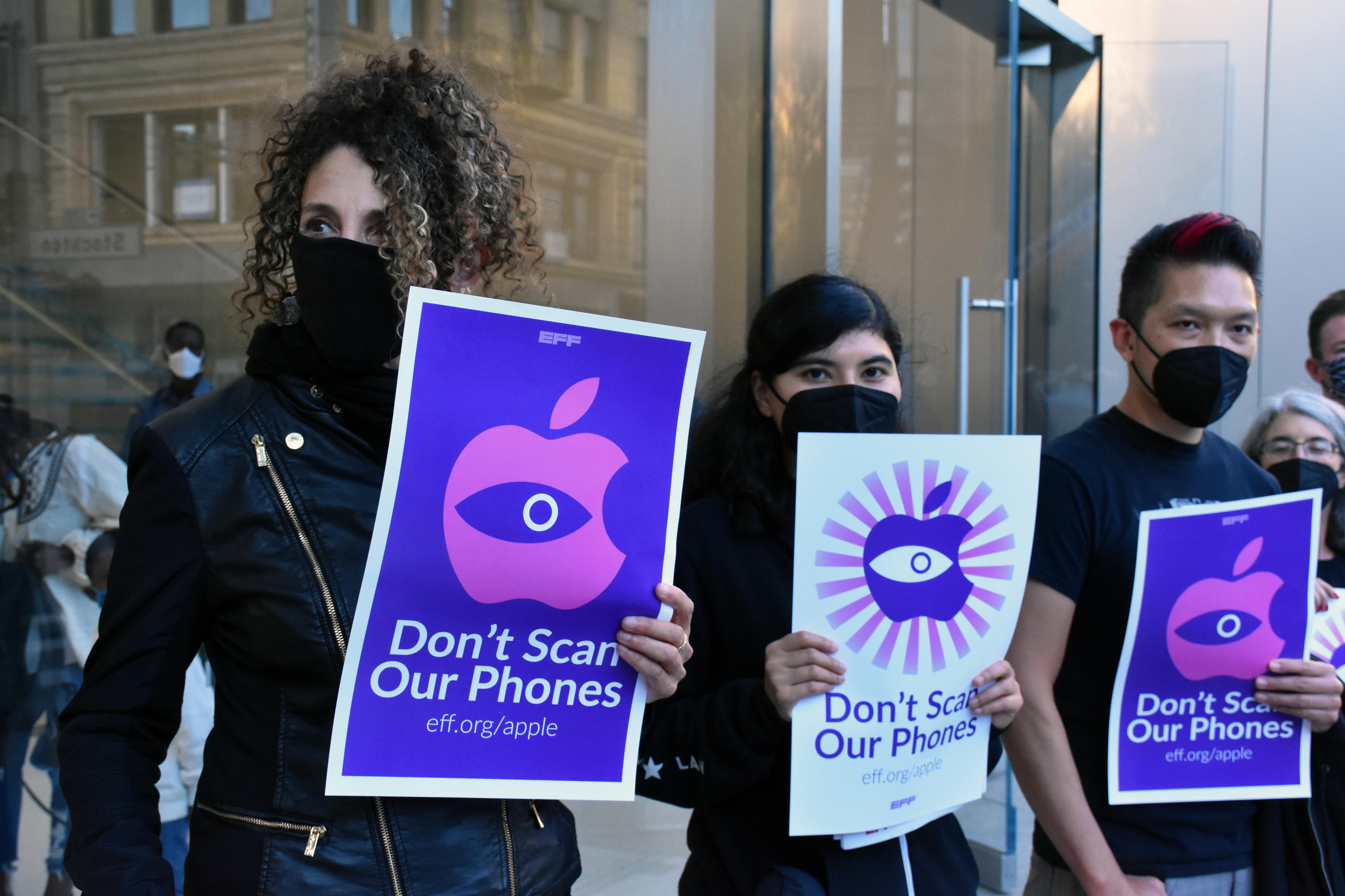 Apple protest