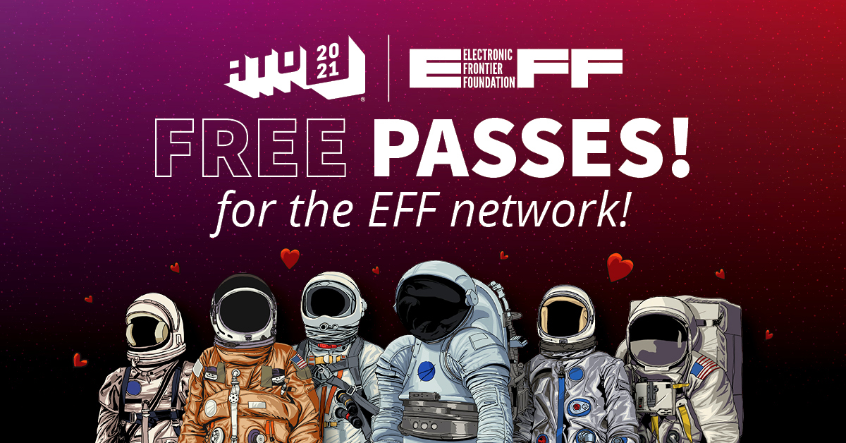 EFF Members can get free or discounted tickets to All Things Open!