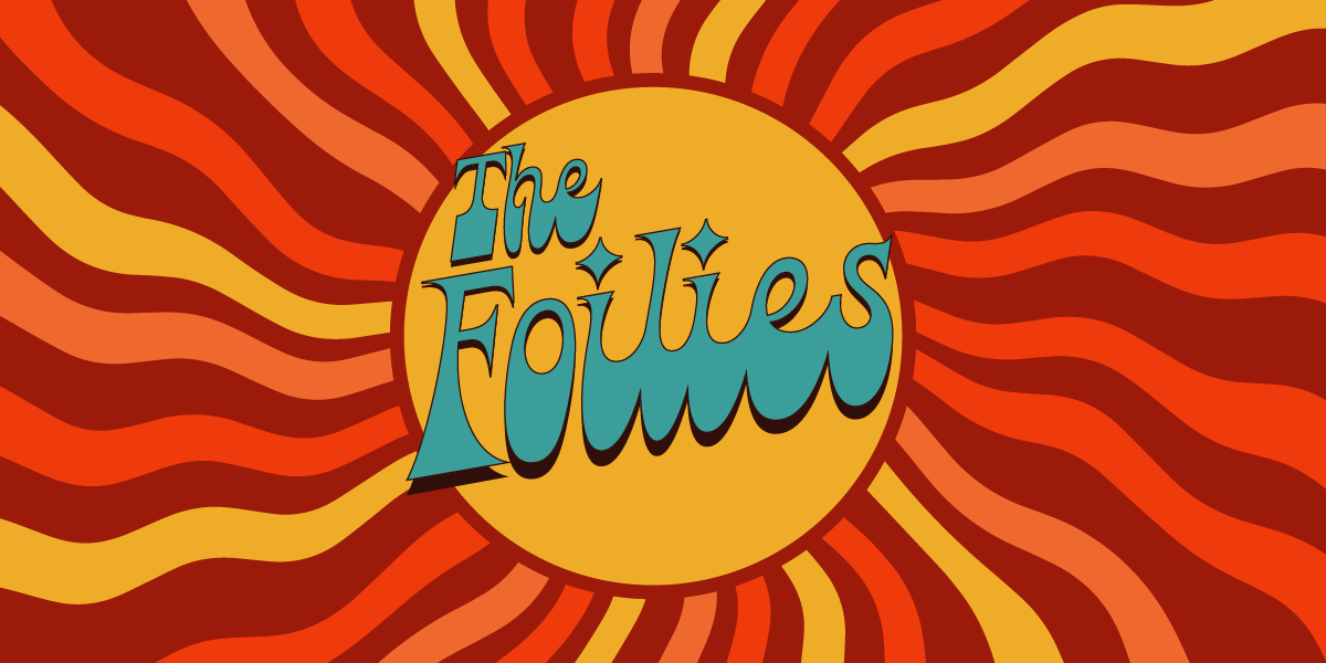 The Foiles text on a red and orange sunburst background