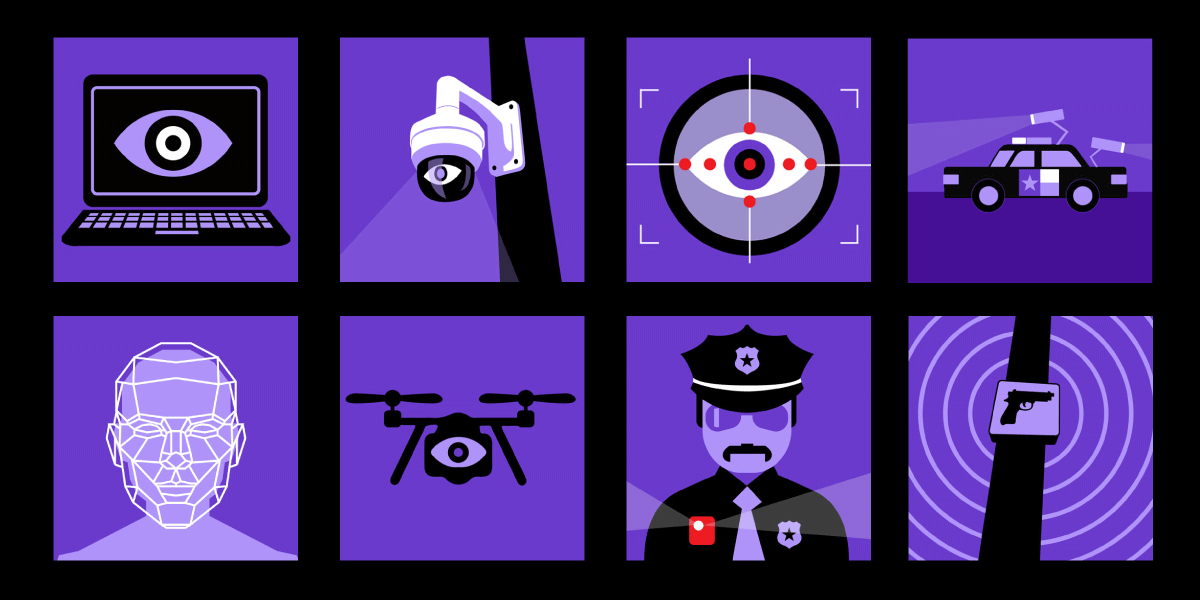 8 squares with surveillance methods